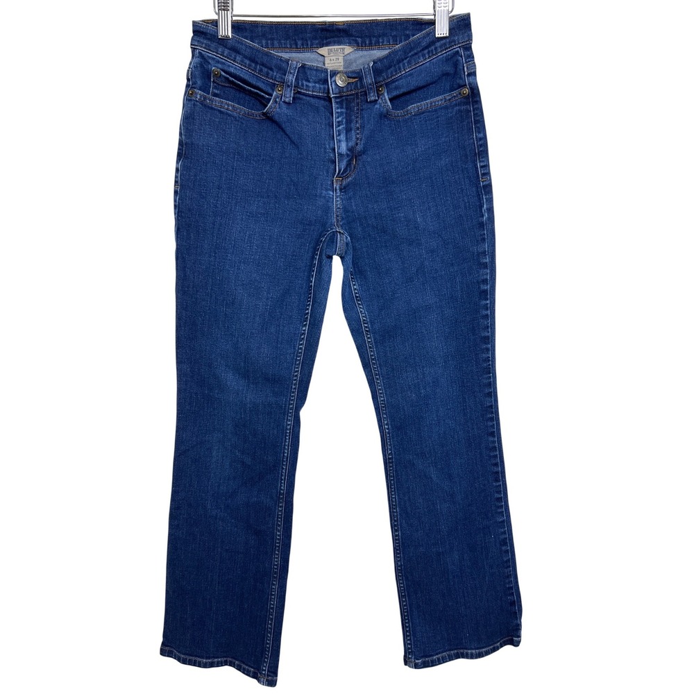 Duluth Trading Co Womens Bootcut Jeans Dark Wash Size 6 x 29 Stretch Denim A33